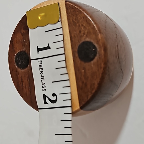 Mid Century Modern Hand turned set of wooden bowls. - Picture 11 of 12